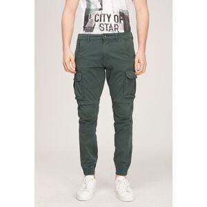 Gas Green Cotton Cargo Men's Pants